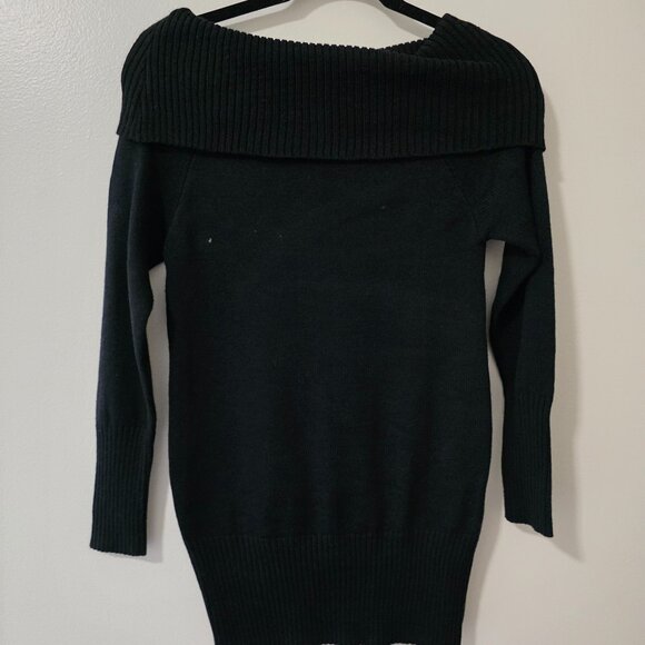 Off shoulder mini sweater dress - Picture 1 of 3